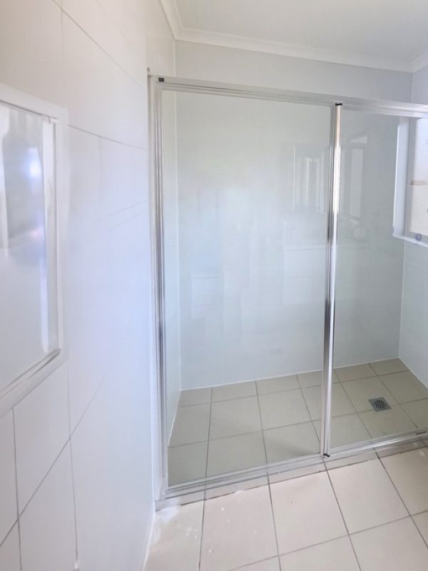 Shower Screen Fully Framed Front Only Chrome Frame