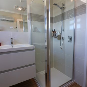 Shower Screen Fully Framed Sided White Frame